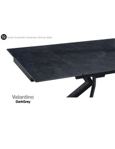 Valantino Extending Dining Table - Dark Grey 2