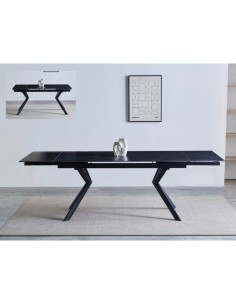 Valantino Extending Dining Table - Dark Grey
