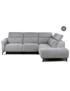 Torino RHF Electric Corner Sofa - Dark Grey Fusion