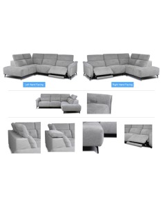 Torino RHF Electric Corner Sofa - Dark Grey Fusion 2