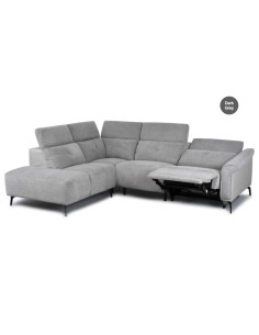 Torino LHF Electric Corner Sofa -  Dark Grey Fusion 2