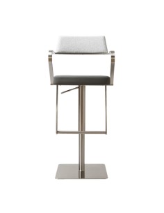 Tempo Barstool - Stainless Steel/Smoke Grey Fusion
