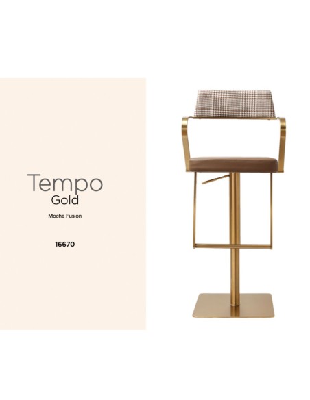 Tempo Barstool - Gold Mocha Fusion