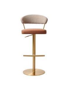 Strata Barstool - Gold Saddle/Brown Fusion