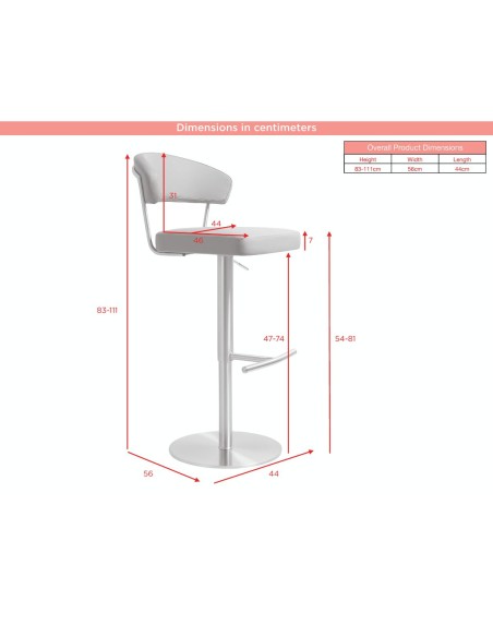 Strata Barstool - Gold Saddle/Brown Fusion