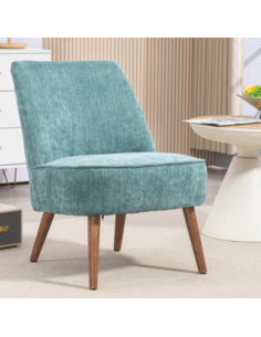 Reagan Armless Bedroom Chair - Teal