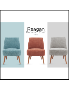 Reagan Armless Bedroom Chair - Grey 2