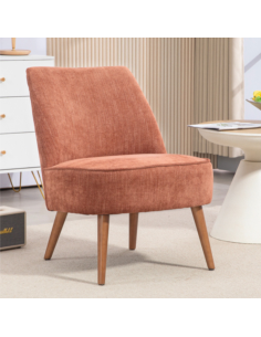 Reagan Armless Bedroom Chair - Copper