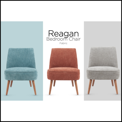 Reagan Armless Bedroom Chair - Copper