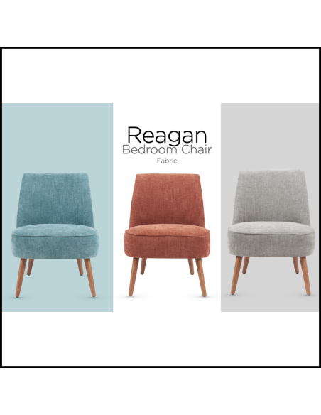 Reagan Armless Bedroom Chair - Copper