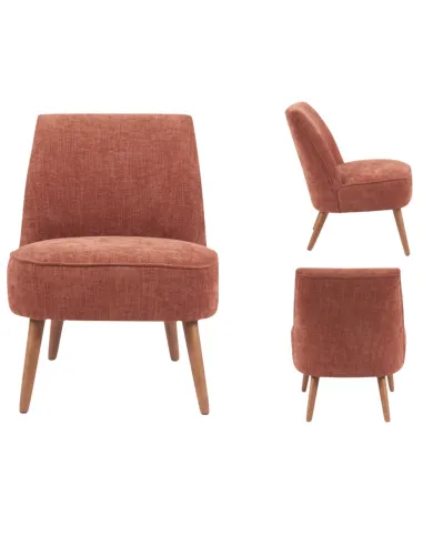 Reagan Armless Bedroom Chair - Copper