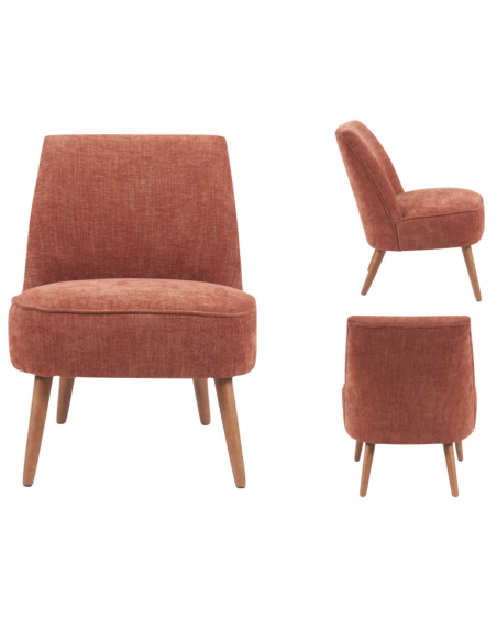 Reagan Armless Bedroom Chair - Copper