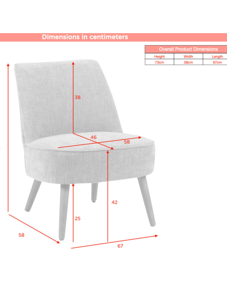 Reagan Armless Bedroom Chair - Copper