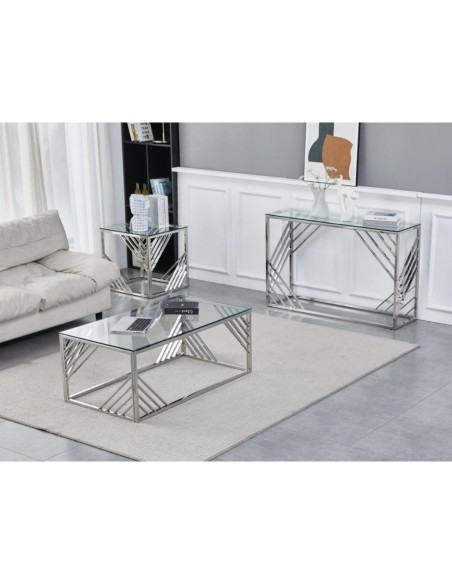 Serene Console Table - Stainless Steel