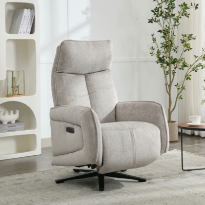 Prestige Fabric Swivel Armchair - Rabbit