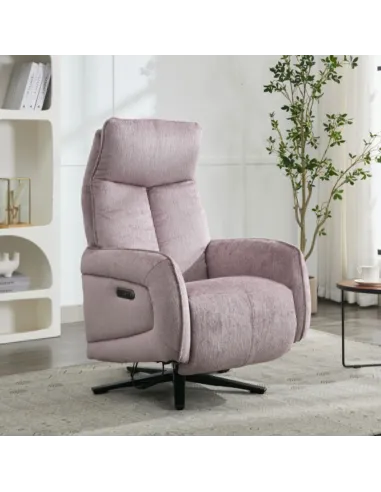 Prestige Fabric Swivel Armchair - Lavander