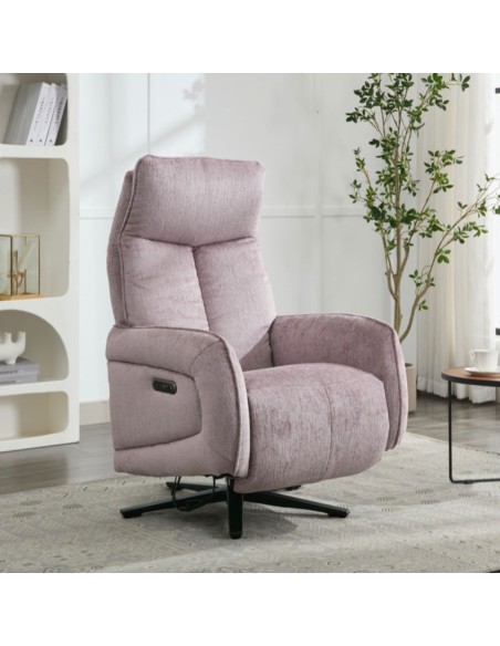 Prestige Fabric Swivel Armchair - Lavander
