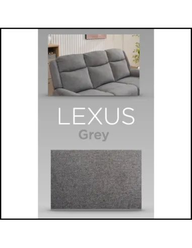 Lexus 3 Seater Electric Sofa - Grey