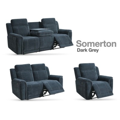 Somerton 2 Seater Sofa - Dark Grey