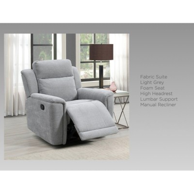 Somerton 3+1+1 Sofa Set - Light Grey