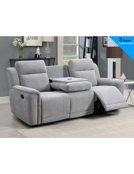 Somerton 3+1+1 Sofa Set - Light Grey