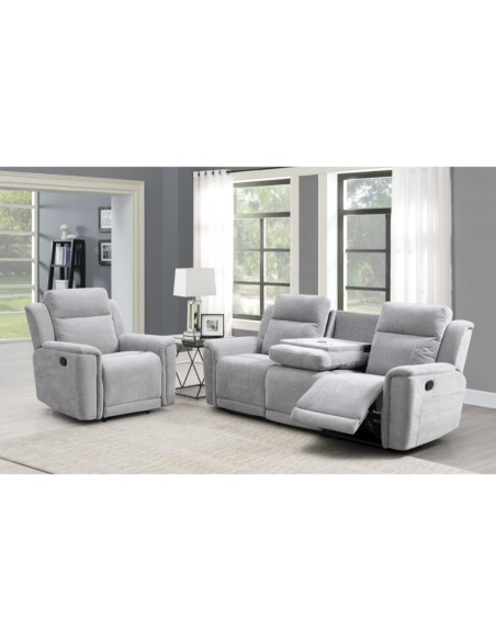 Somerton 3+1+1 Sofa Set - Light Grey