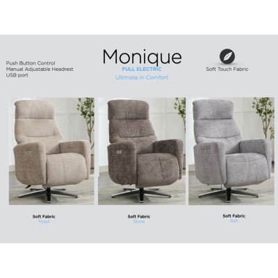 Monique TV Armchair - Stone