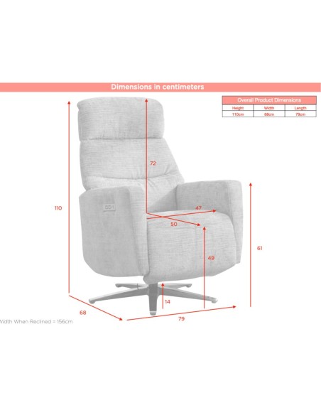 Monique TV Armchair - Stone