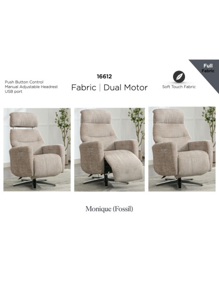 Monique TV Armchair - Fossil