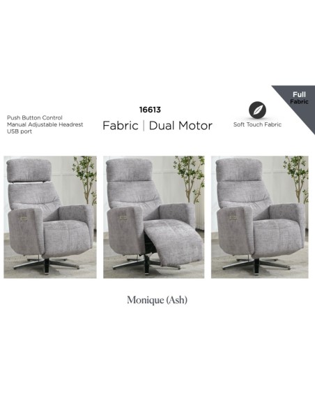 Monique TV Armchair - Ash