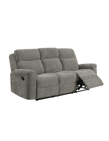 Sandhurst 3 Seater Recliner Sofa - Light Grey