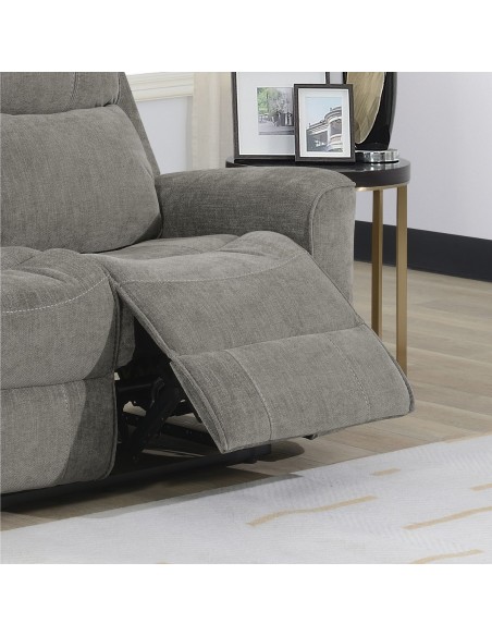 Sandhurst 3 Seater Recliner Sofa - Light Grey