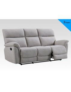 Phoenix 3 Seater Recliner Sofa - Ash