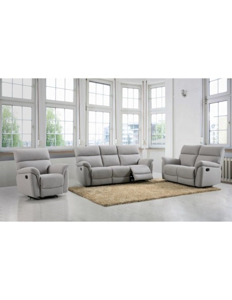 Phoenix 3 Seater Recliner Sofa - Ash