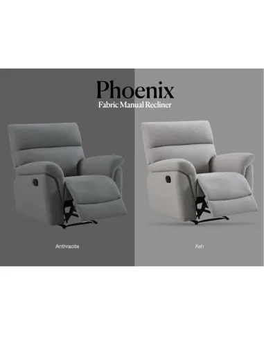Phoenix Recliner Armchair - Ash
