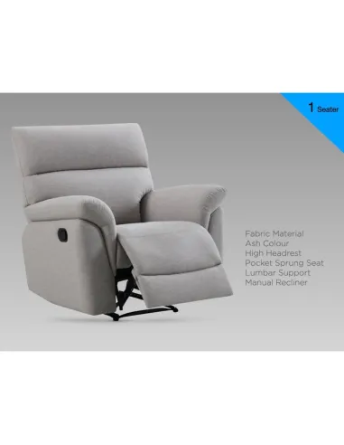 Phoenix Recliner Armchair - Ash