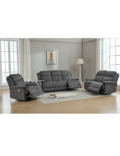 Rockport 2 Seater Electric Sofa - Storm 2