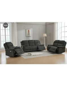 Rockport 2 Seater Electric Sofa - Thunder 2