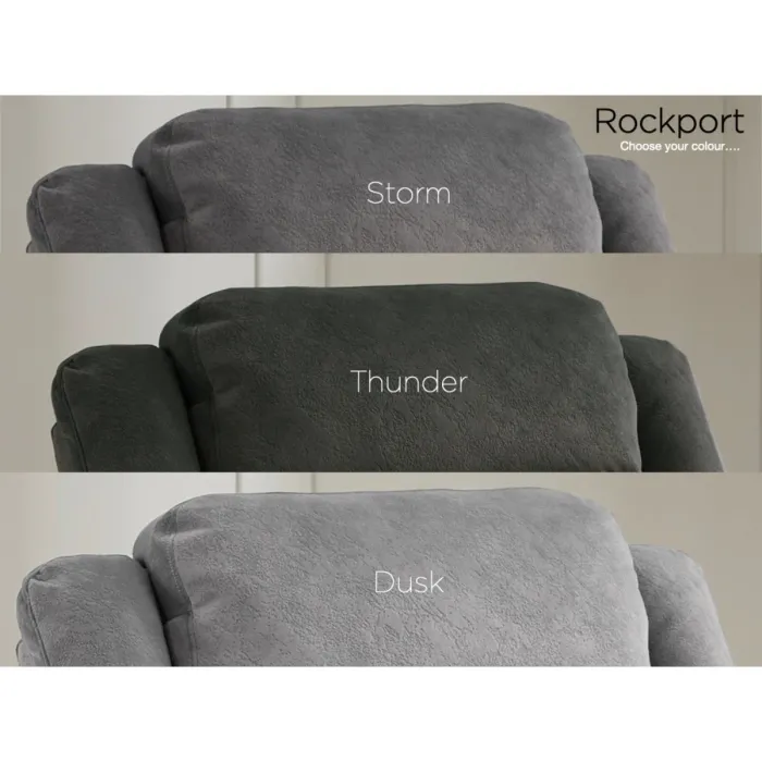 Rockport 2 Seater Electric Sofa - Thunder