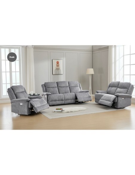 Rockport 3 Seater Electric Sofa - Dusk