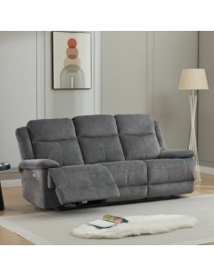 Rockport Electric 3+1+1 Sofa Set - Storm