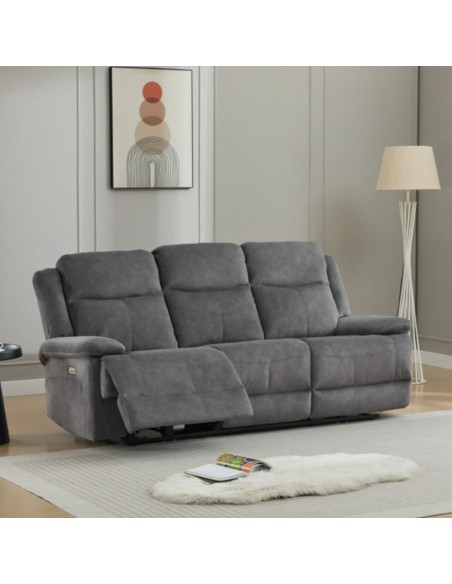 Rockport Electric 3+1+1 Sofa Set - Storm