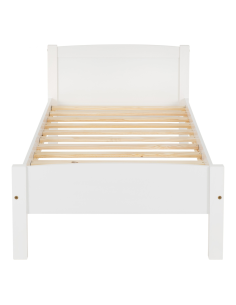 Amber 3ft Bedframe - White 2