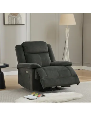 Rockport Electric 3+1+1 Sofa Set - Thunder