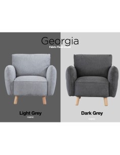 Georgia Armchair - Light Grey 2