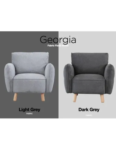 Georgia Armchair - Light Grey