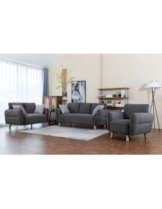 Georgia 2 Seater Sofa - Dark Grey 2