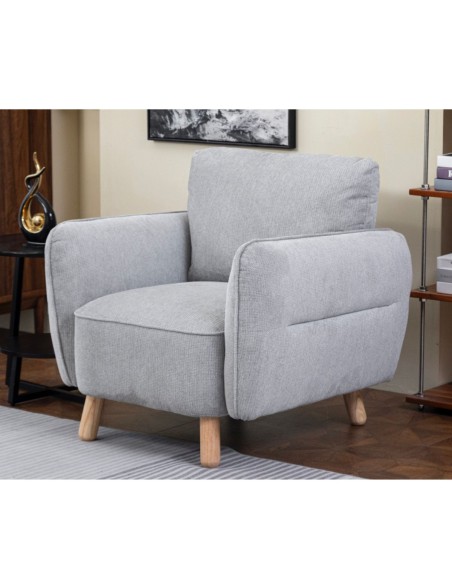 Georgia 3+1+1 Sofa Set - Light Grey
