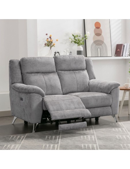 Monroe Electric 2 Seater Sofa - Ash