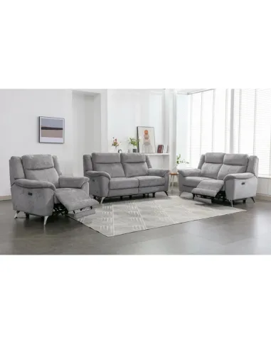 Monroe Electric 3 Seater Sofa - Ash